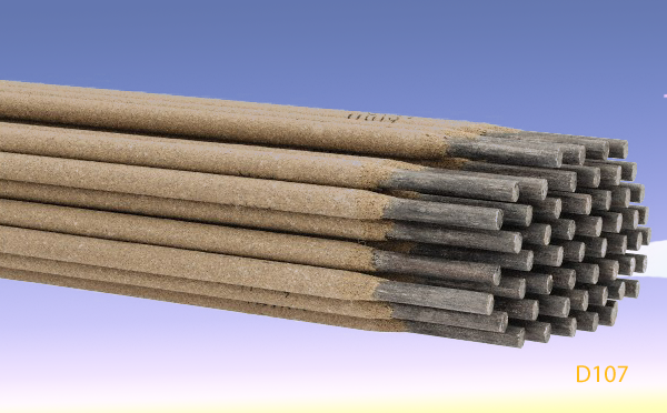 D107是低氫鈉型藥皮的普通錳型堆焊焊條, D107是低氫鈉型藥皮的普通錳型堆焊焊條,